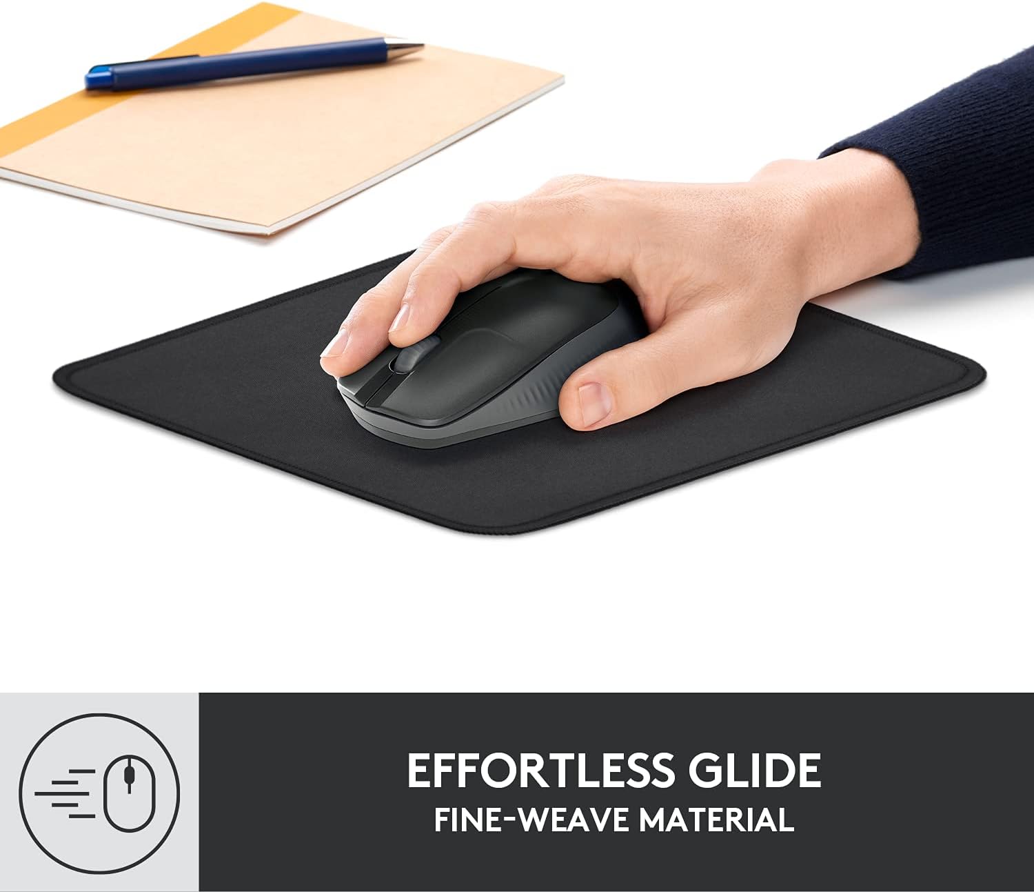 Logitech Mouse Pad - Studio Series, Computer Mouse Mat with Anti-Slip Rubber