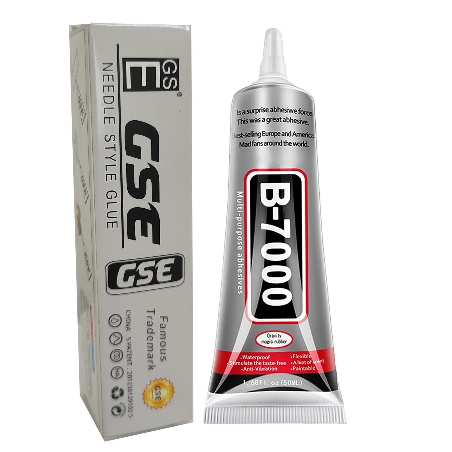 B7000 Jewelry Glue for Making, FITTDYHE 1PCS 50ML/1.69 fl oz Clear Adhesive