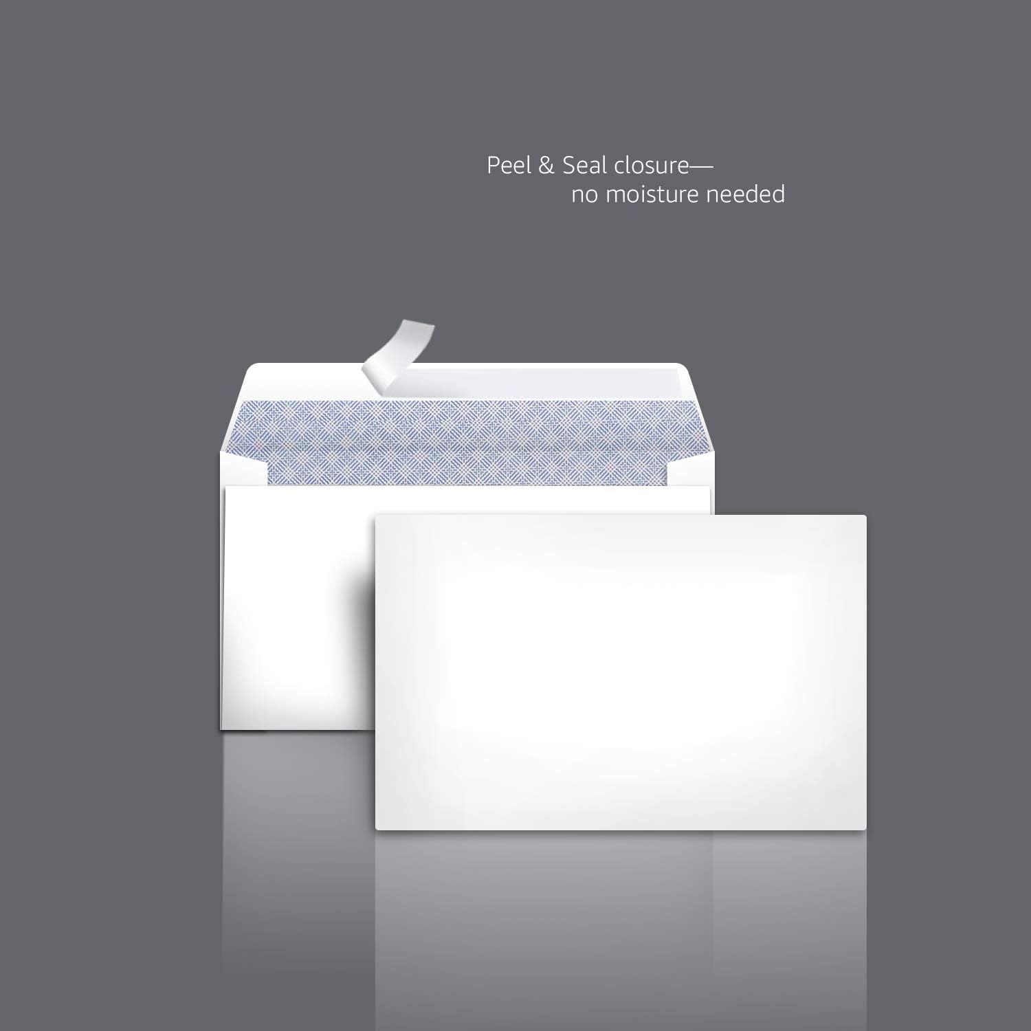 Amazon Basics #6 3/4 Security-Tinted Self-Seal Envelopes for Home & Office