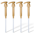 4 Pcs Coffee Syrup Pump Dispenser - Works as Skinny and Torani Syrup Pump
