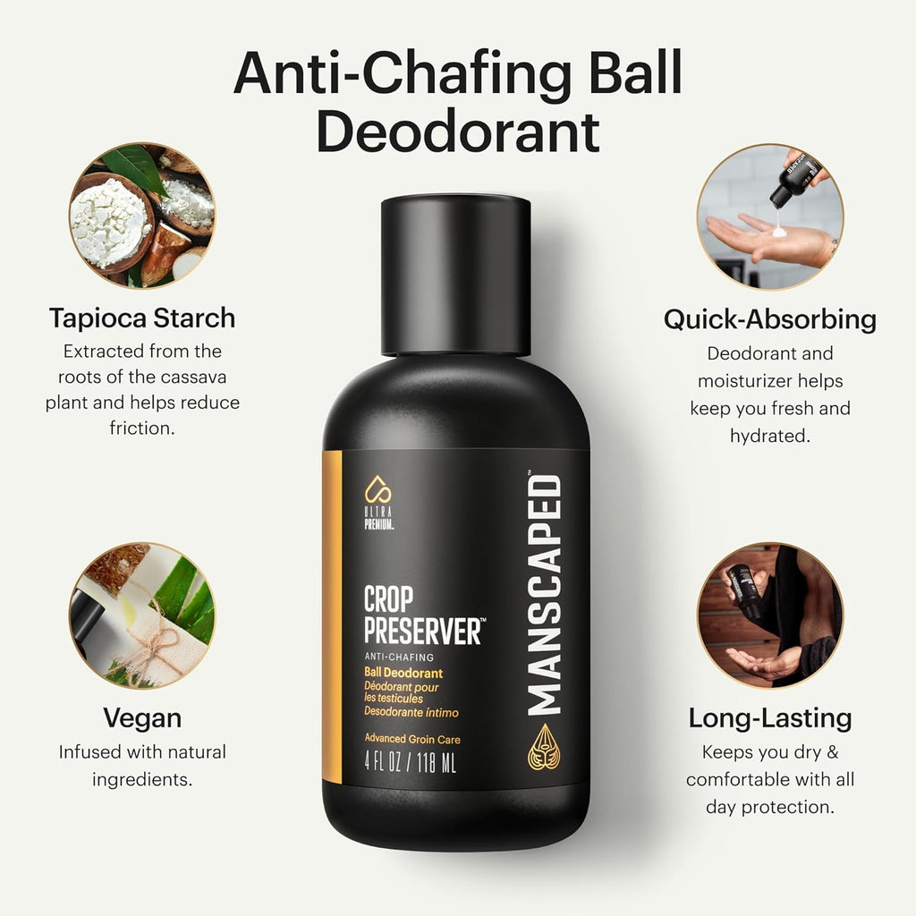 MANSCAPEDå¨ The Crop Preserverå¨, Men's Ball Deodorant, Male Care Hygiene