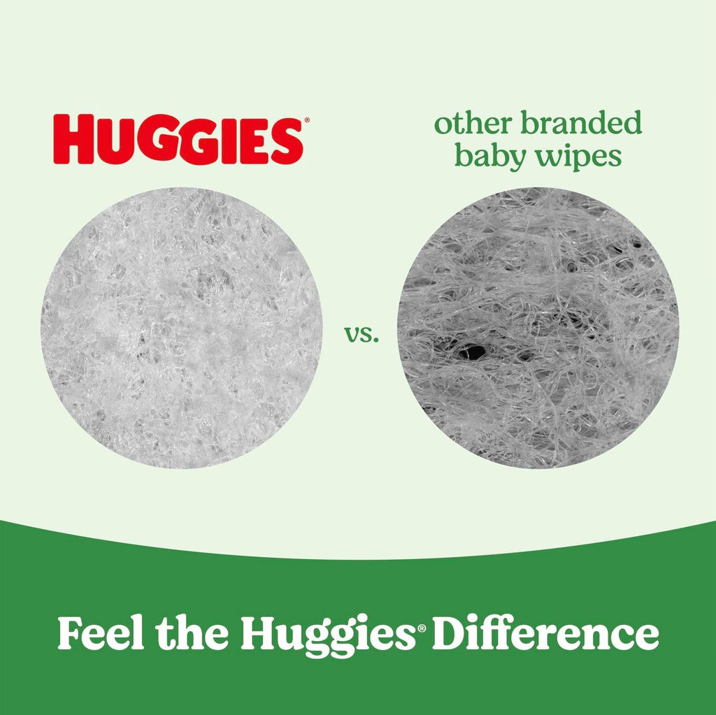 Huggies Natural Care Sensitive Baby Wipes, Unscented, Hypoallergenic, 99%
