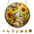 Acrylic Jigsaw Puzzle Suncatcher, Stained Glass Suncatcher Puzzle