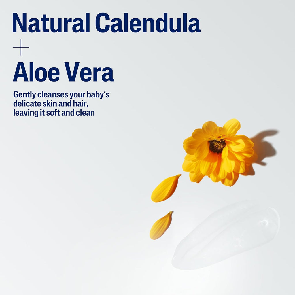 Cetaphil Baby Shampoo and Body Wash with Organic Calendula, Tear Free