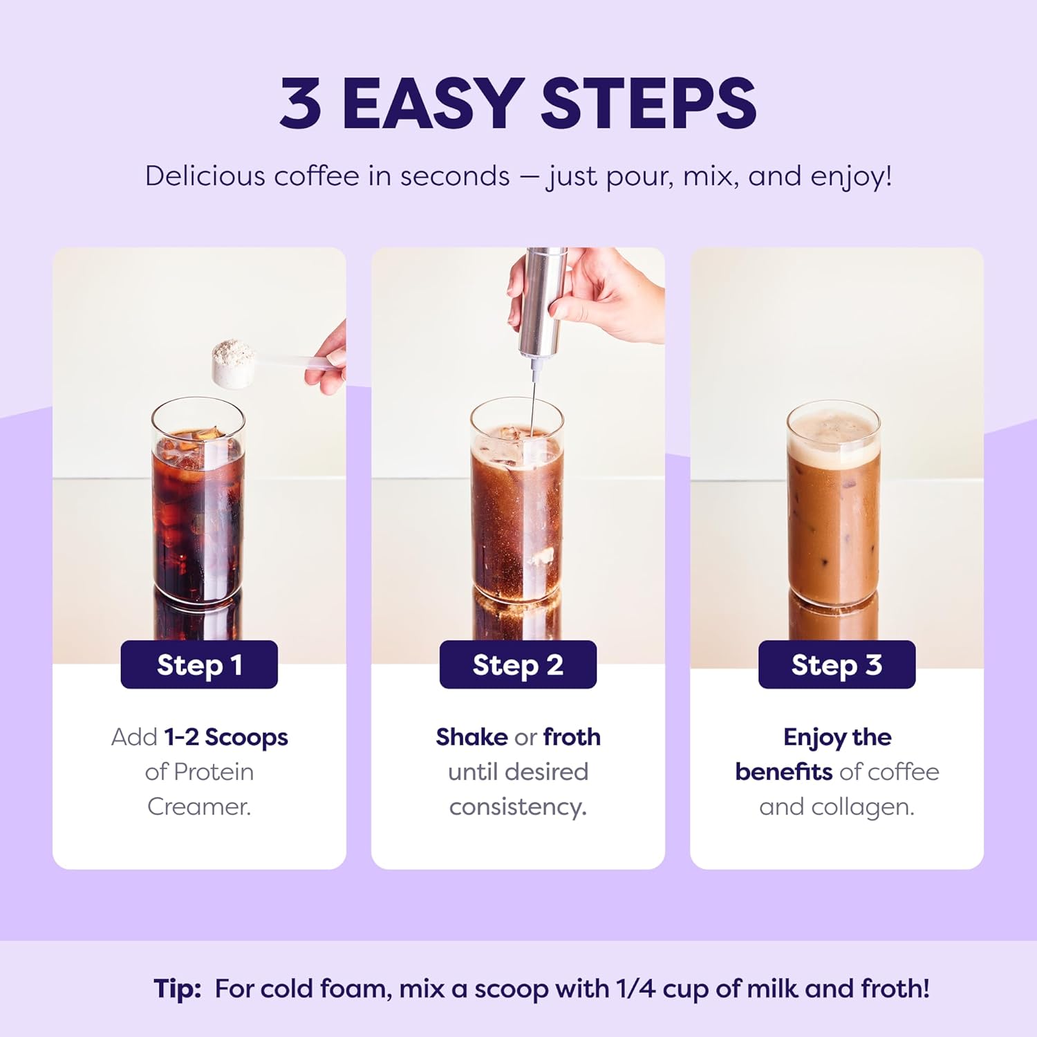 Sweet Cream Protein Coffee Creamer - Grass Fed Pasture Raised Collagen