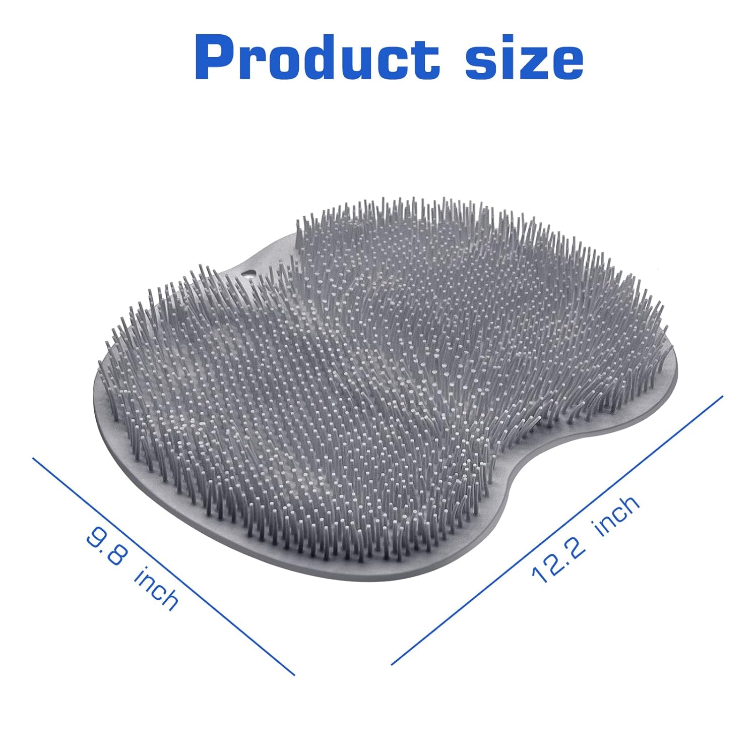 Shower Foot Scrubber Mat Back Washer Exfoliating Bath Wash Pad Wall Mounted