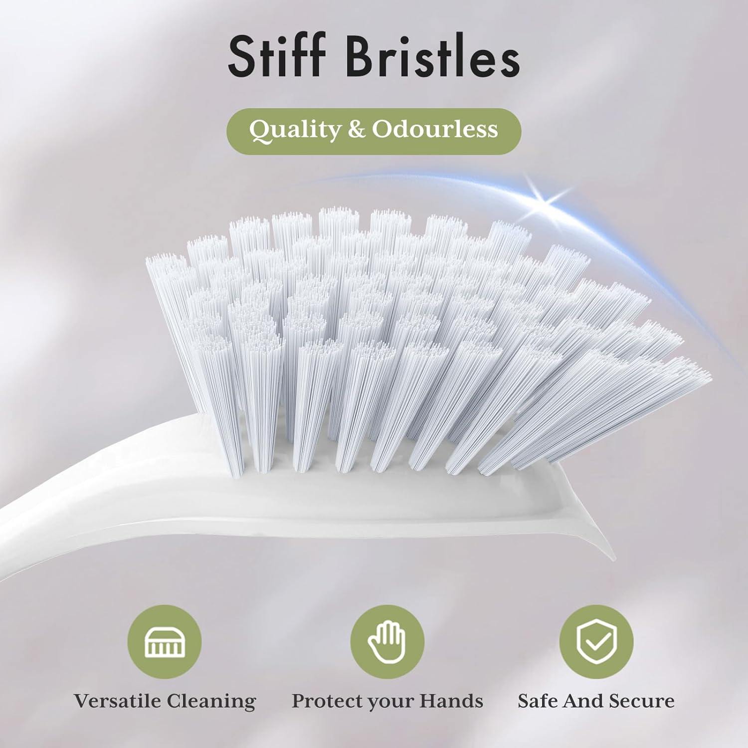 Amazer Dish Brush with Handle, 2 Pack Kitchen Scrub Brushes for Cleaning