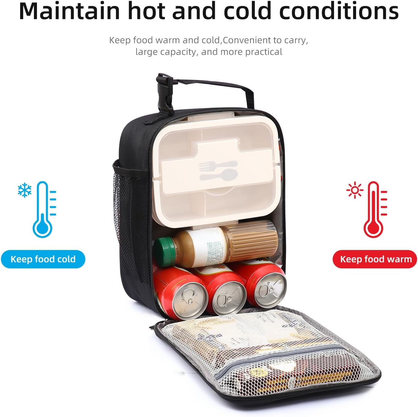 Lovoeo Lunch box Lunch bag for men women Insulated Lunchbox Lunch bags for