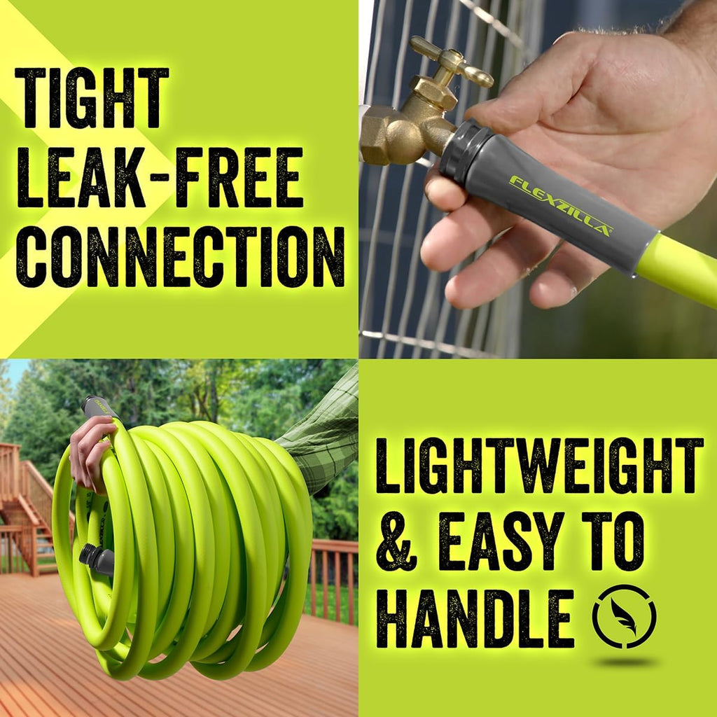 Flexzilla Garden Hose 5/8 in. x 50 ft., Lightweight All-Weather Water Hose