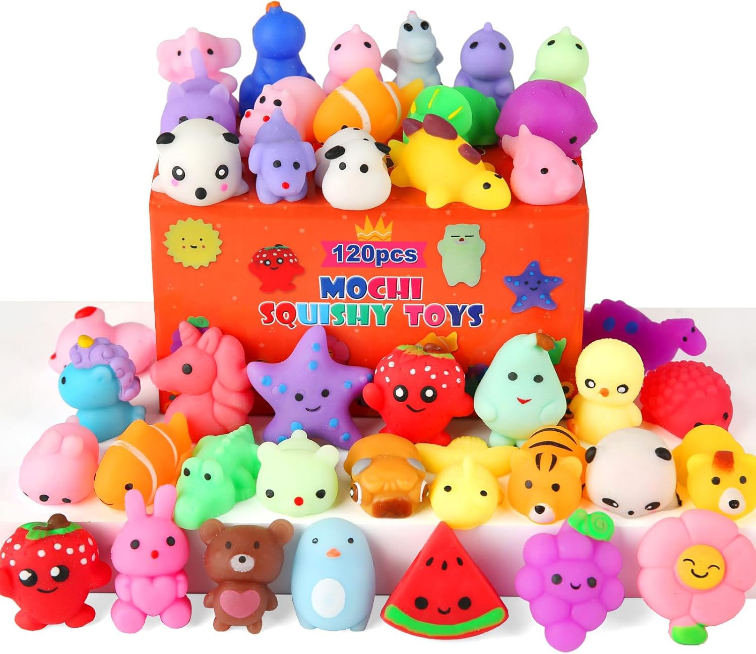 30 Pack Squishy Toys, Kawaii Squishies Party Favors for Kids 4-8 8-12
