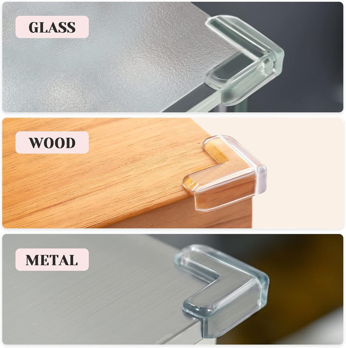 8 pack Corner Protector for Baby, Clear Corner Protectors , Furniture Corner