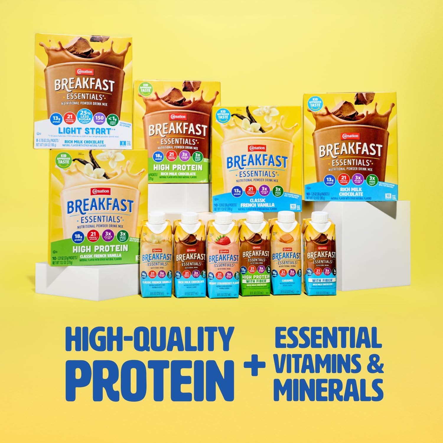 Carnation Breakfast Essentials Ready to Drink with Fiber, Rich Milk