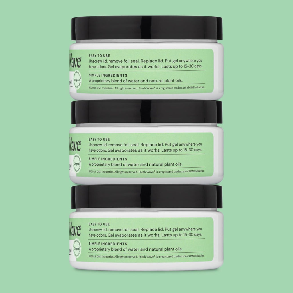 Fresh Wave Odor Removing Gel, 7 oz., Pack of 3 - Odor Absorbers for Home