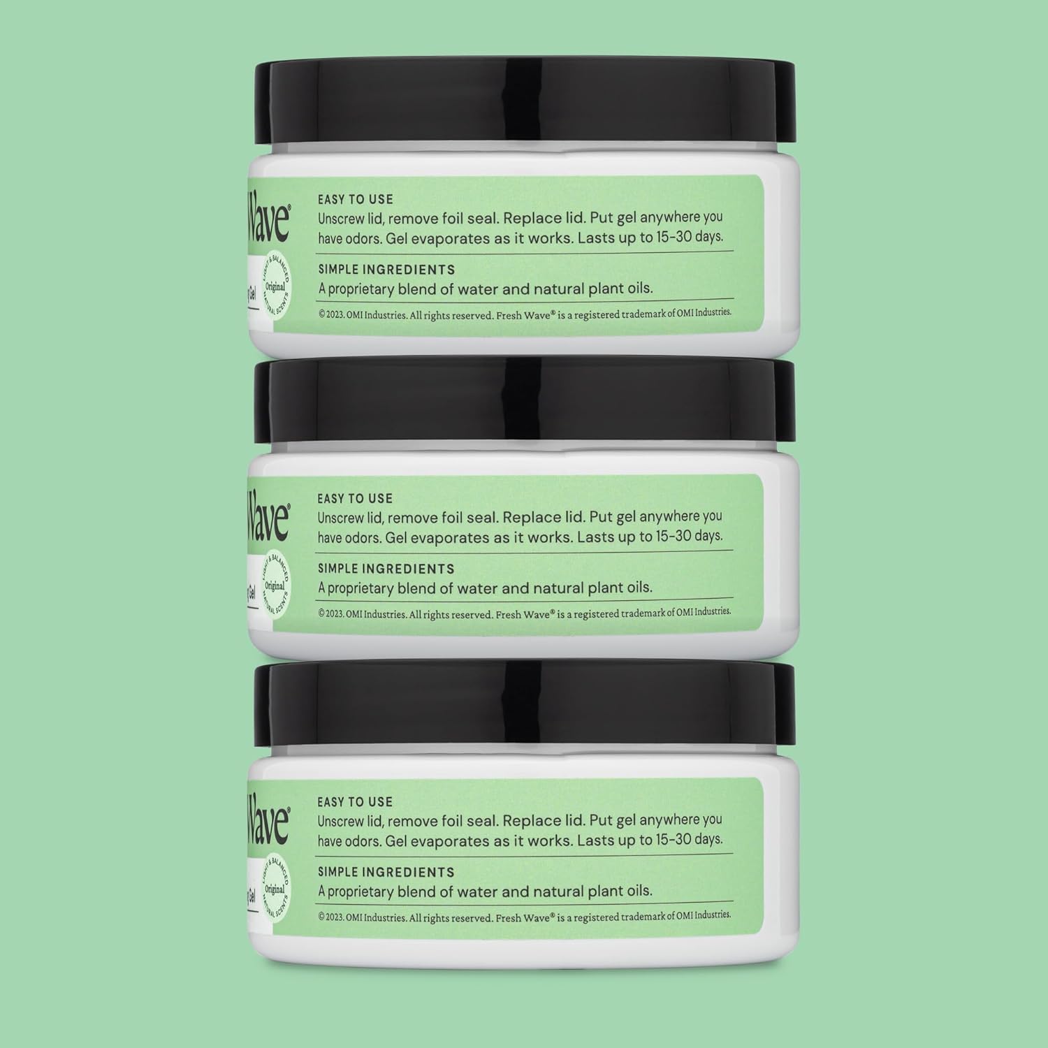 Fresh Wave Odor Removing Gel, 7 oz., Pack of 3 - Odor Absorbers for Home