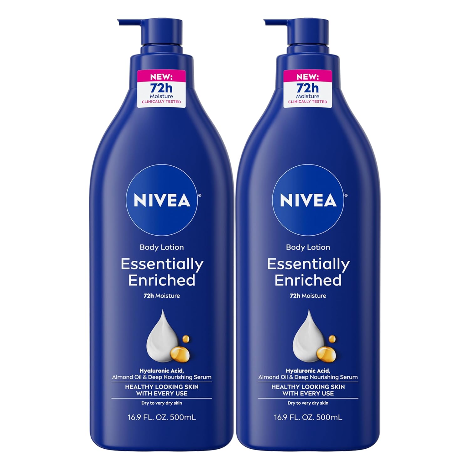 NIVEA Essentially Enriched Body Lotion for Very Dry Skin with Hyaluronic