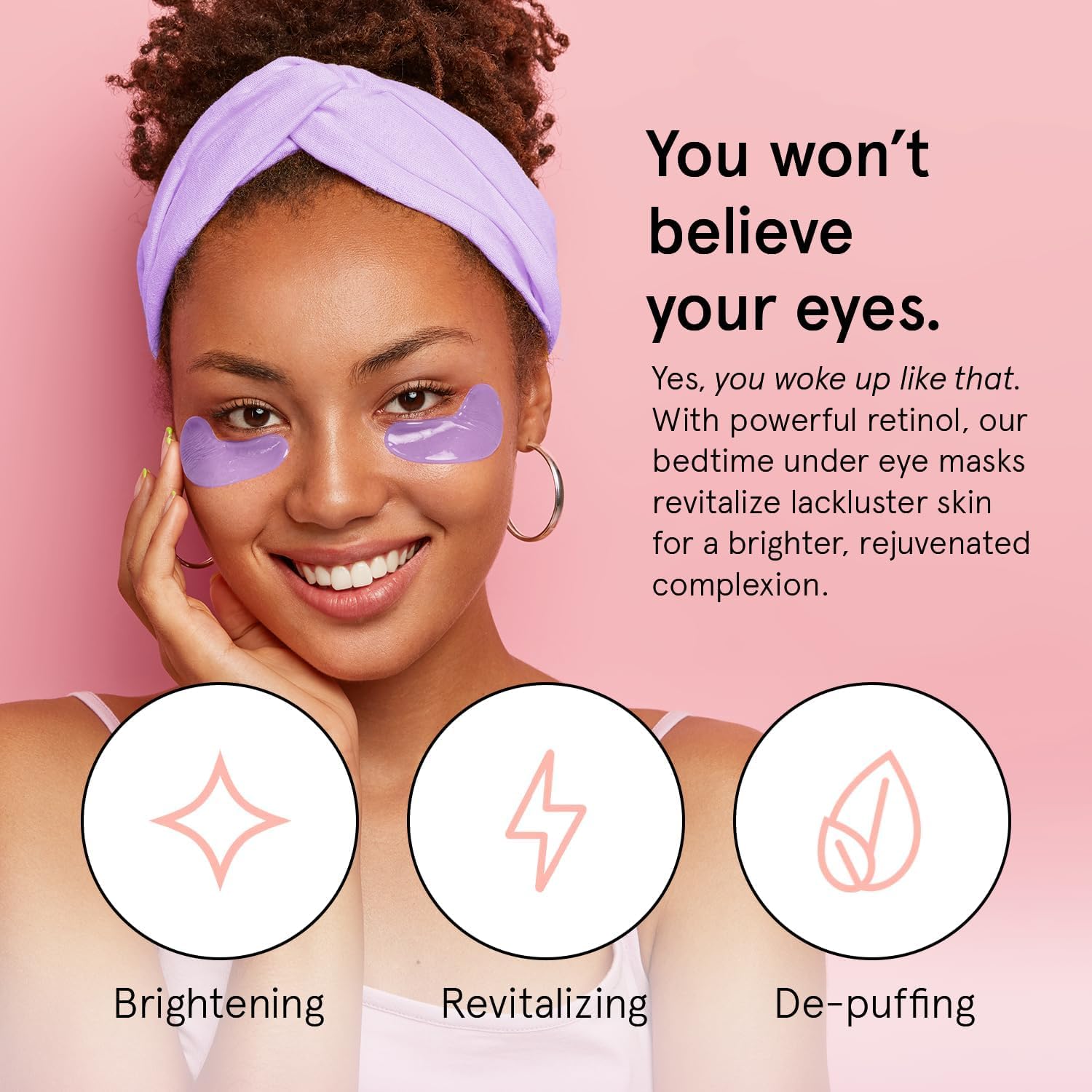 grace & stella Retinol Under Eye Patches for Puffy Eyes & Dark Circles