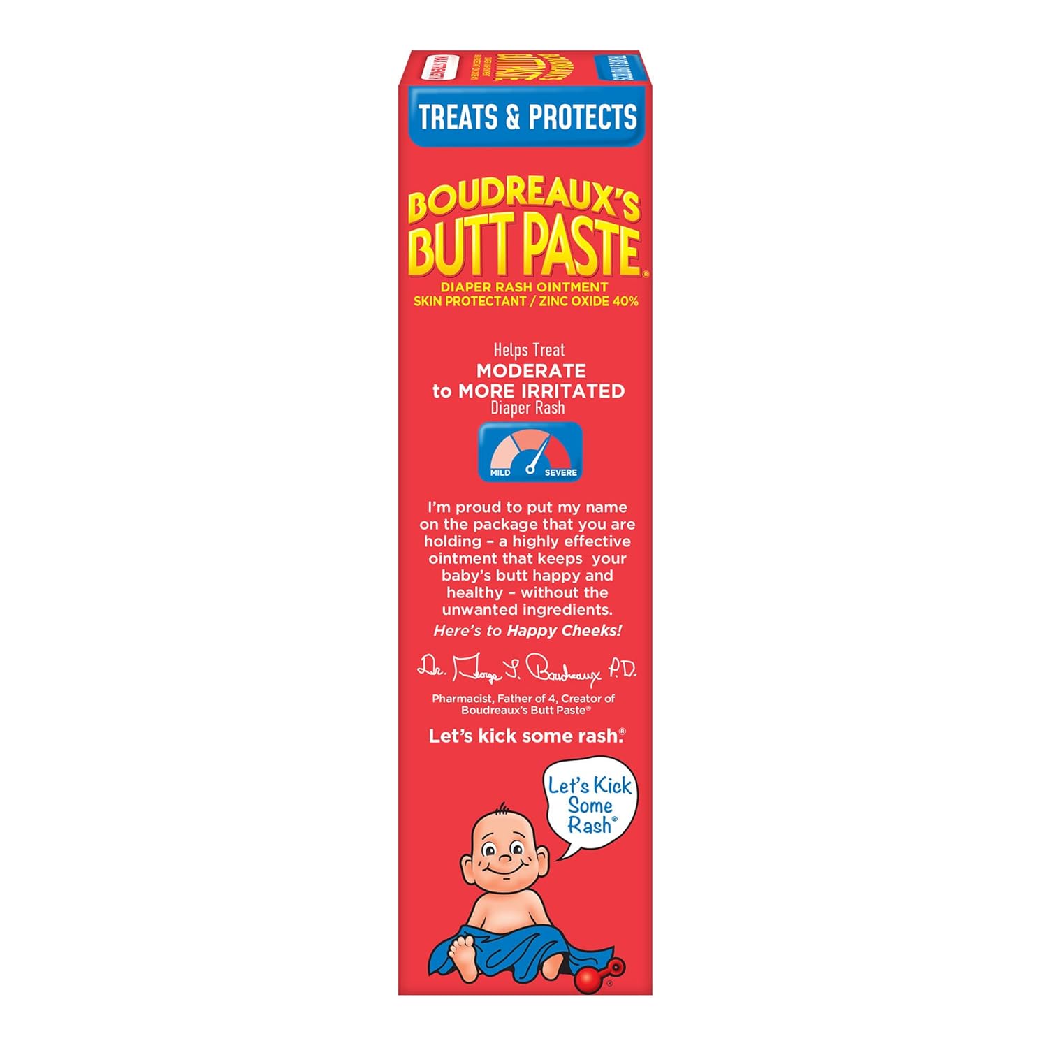 Boudreaux‰۪s Butt Paste Max Strength Diaper Rash Cream for Baby, Ointment