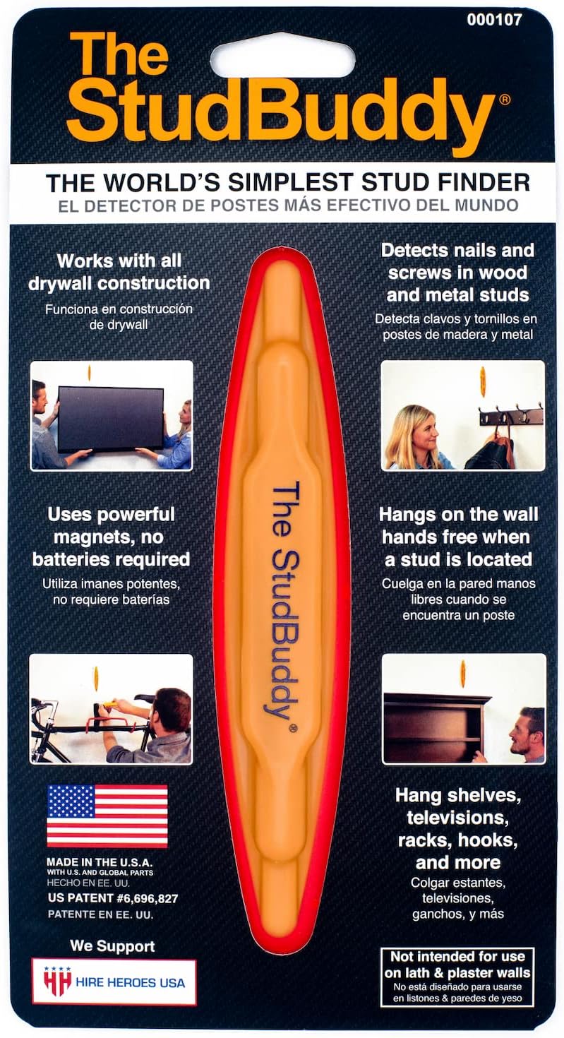 The Original StudBuddyå¨ Magnetic Stud Finder - Made in the USA - Easy to Use