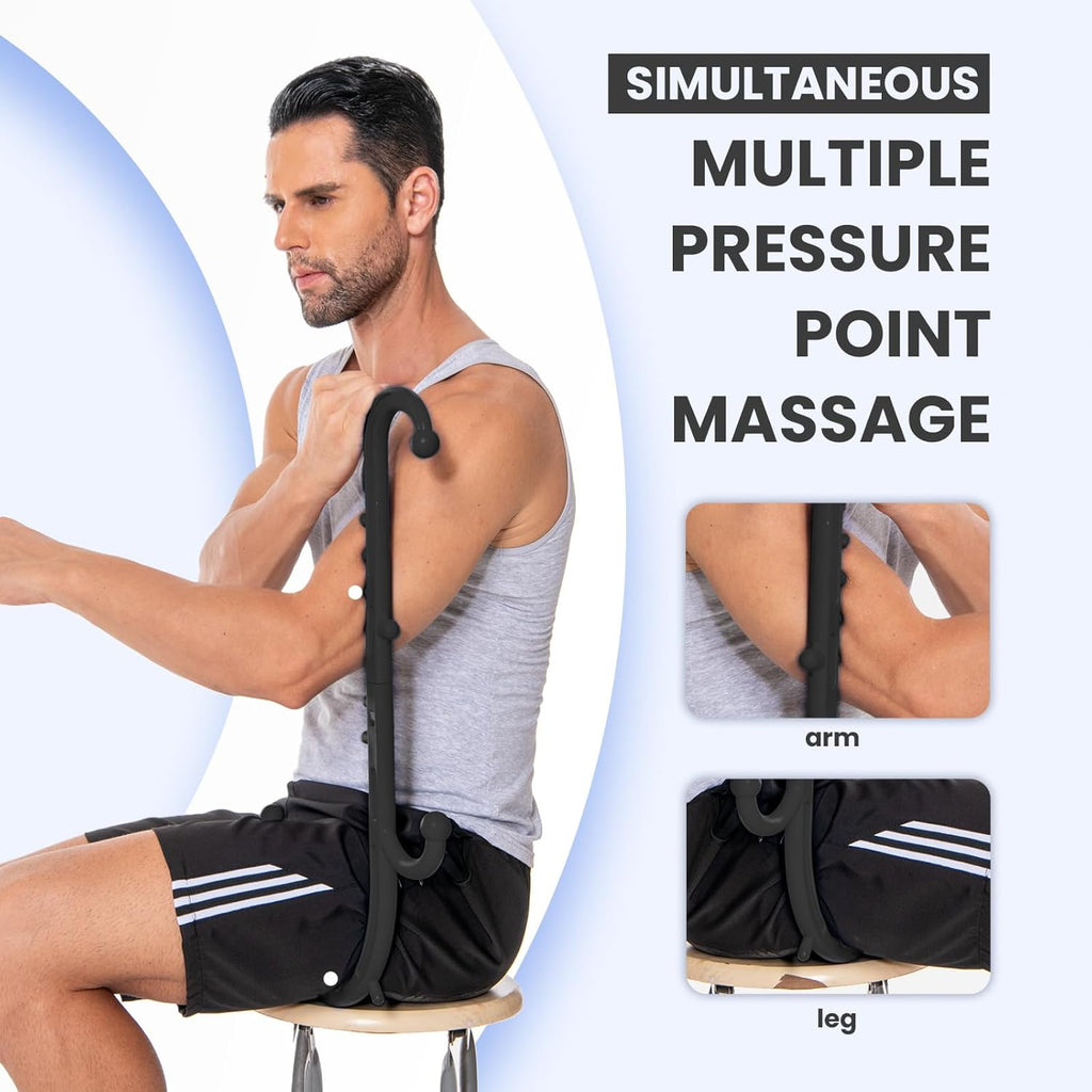 Ranarose Deep Tissue Back & Neck Massager - Back Massager Stick for Pain