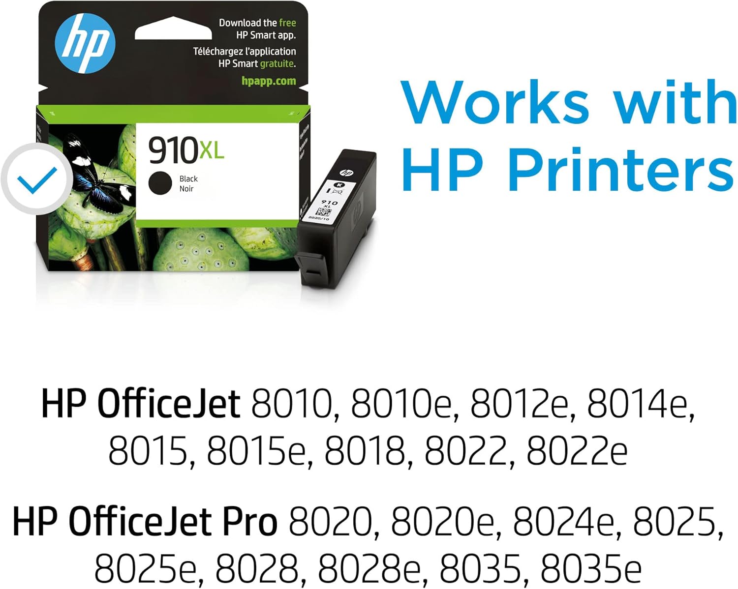 HP 910XL Black High-Yield Ink Cartridge