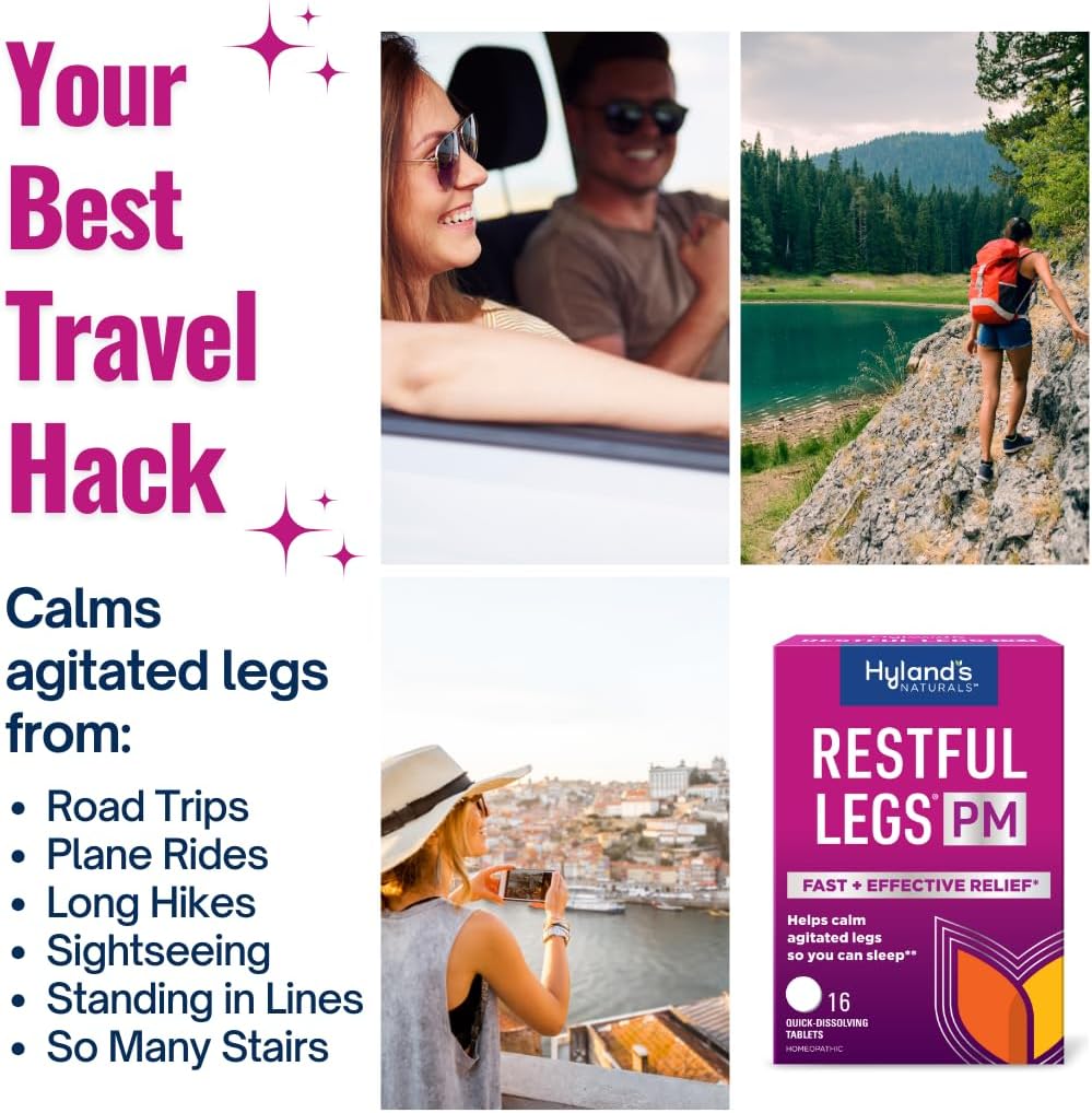 Hyland's Restful Legs PM, Nighttime Formula, Calms Agitated Legs so You Can