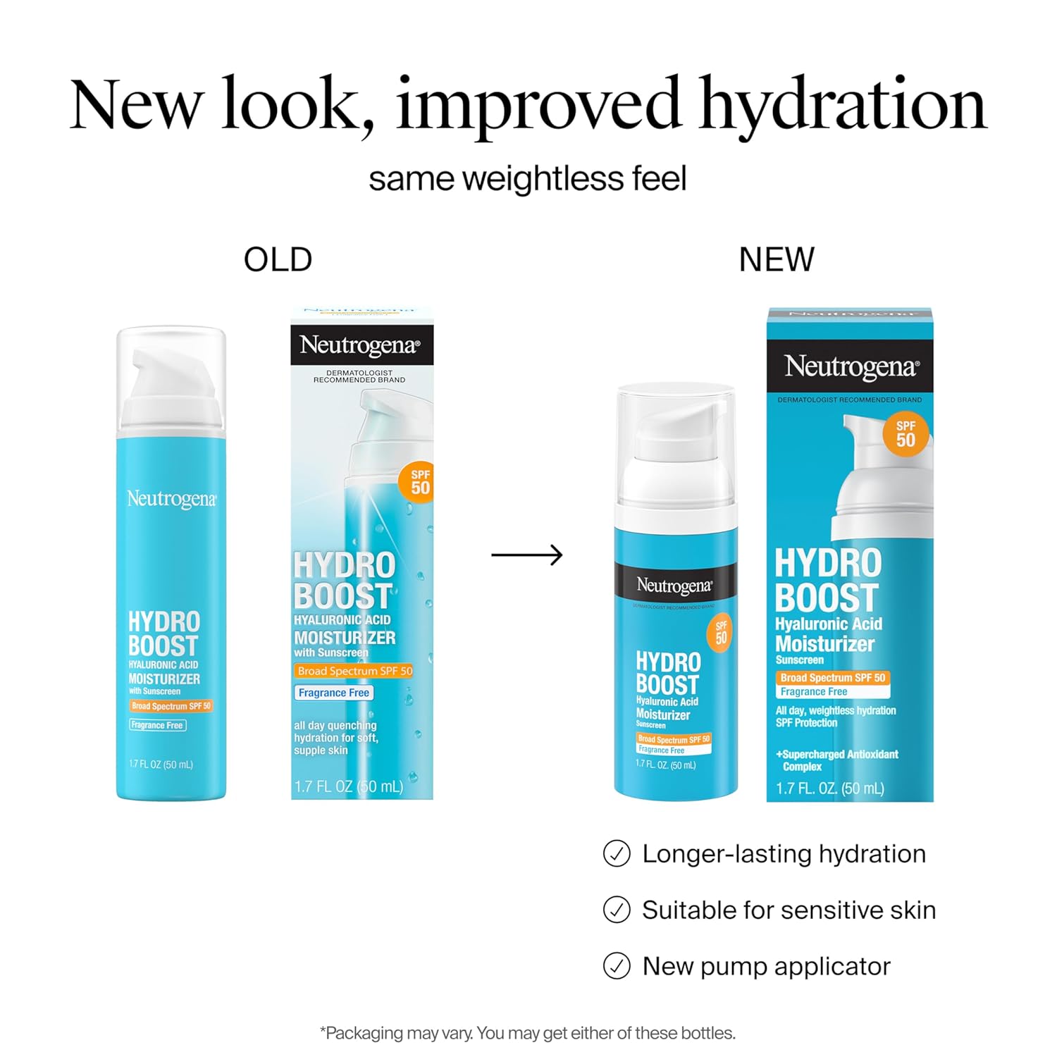 Neutrogena Hydro Boost Hyaluronic Acid Face Moisturizer with Broad Spectrum