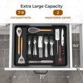 ukeetap Extra Large Expandable Silverware Organizer, BPA-Free Food-Safe