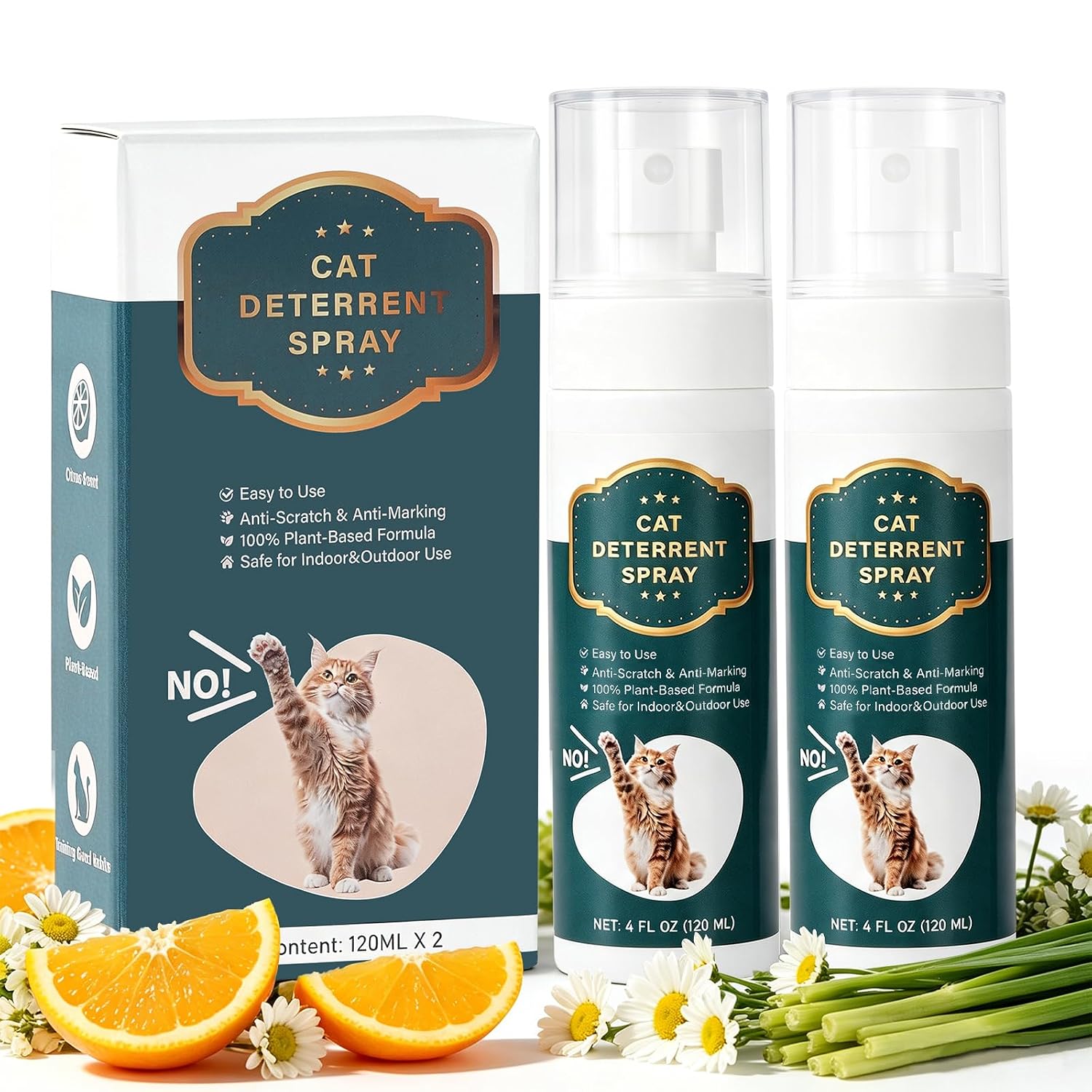 Cat Deterrent & Repellent Spray Anti-Scratch Training Aid, 8OZ 2 Pack