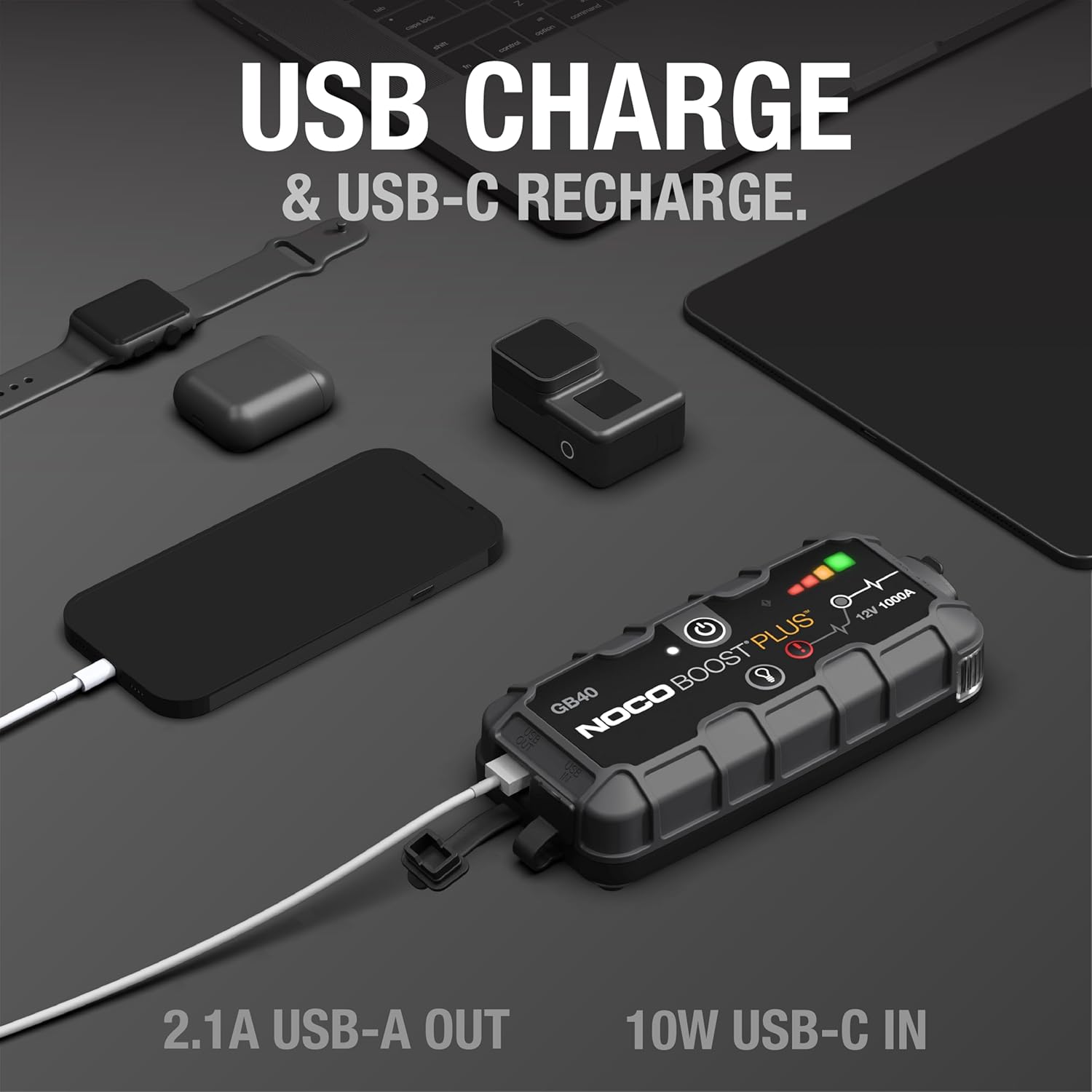 NOCO Boost GB40: 1000A UltraSafe Jump Starter ‰ÛÒ 12V Lithium Battery Booster