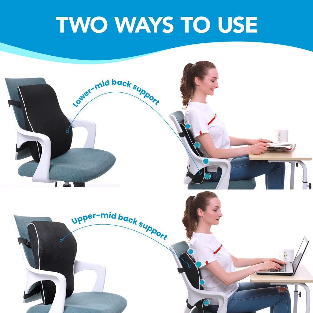 Lumbar Support Pillow for Office Chair, Office Home Essentials,Gifts for
