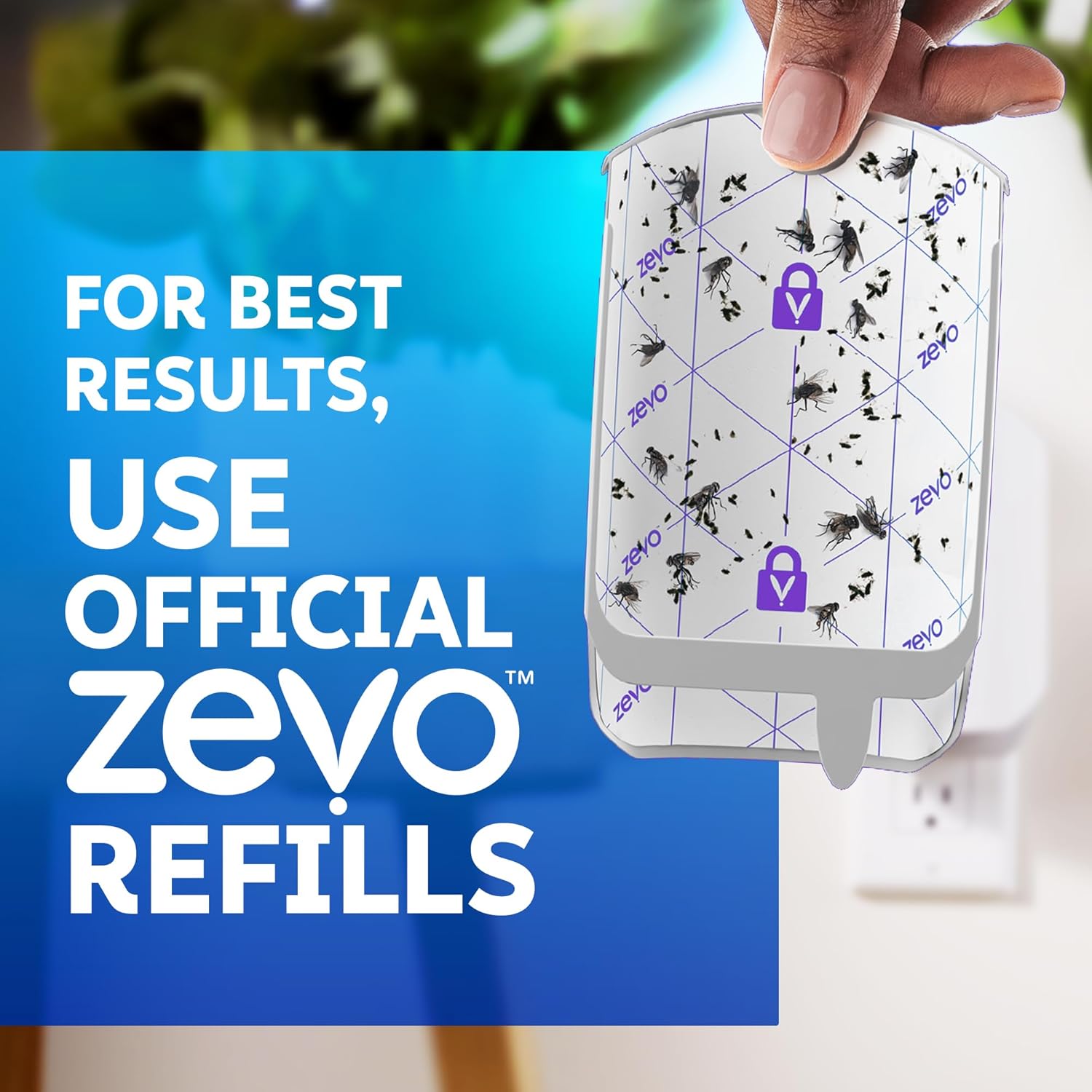 Zevo Flying Insect Trap Official Refill Cartridges - Fits Both Zevo Trap &