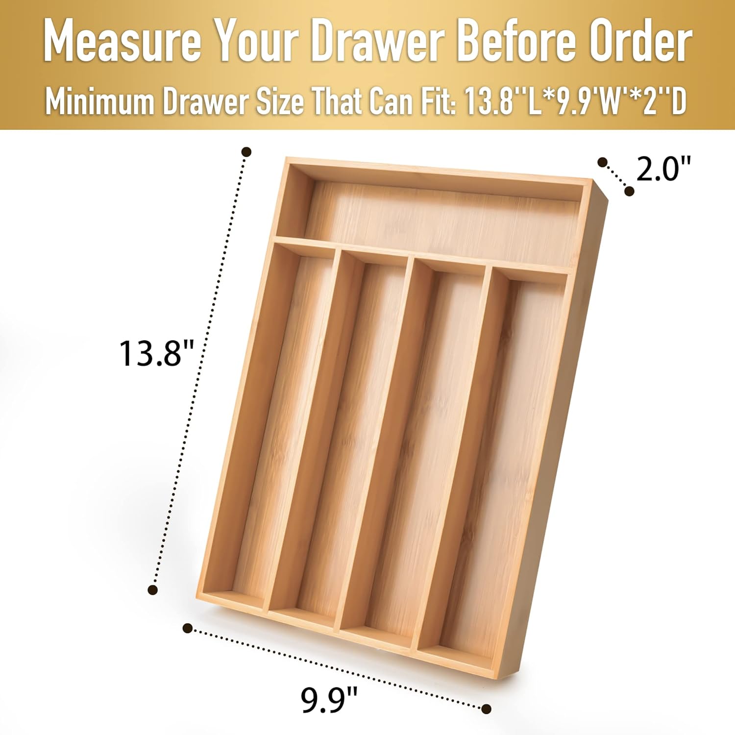 Besilord Silverware Organizer Kitchen Drawer Organizer Utensil Organizer