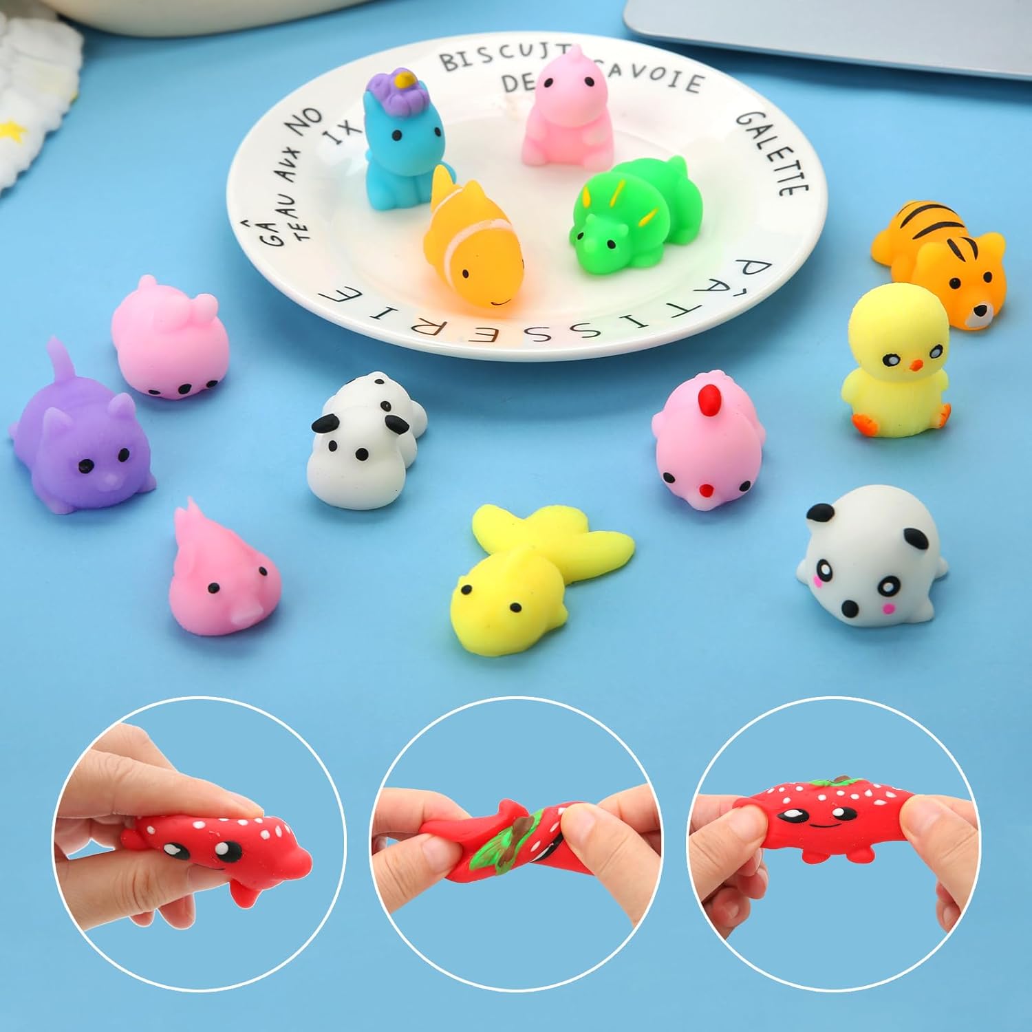 30 Pack Squishy Toys, Kawaii Squishies Party Favors for Kids 4-8 8-12