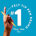 Paper Mate Flair Felt Tip Pens, Medium Point (0.7mm), 12 Count - For Arts &