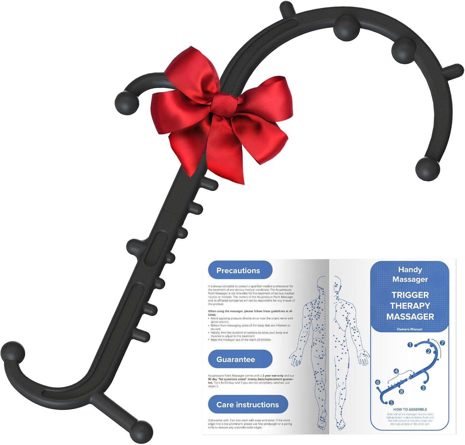 Ranarose Deep Tissue Back & Neck Massager - Back Massager Stick for Pain