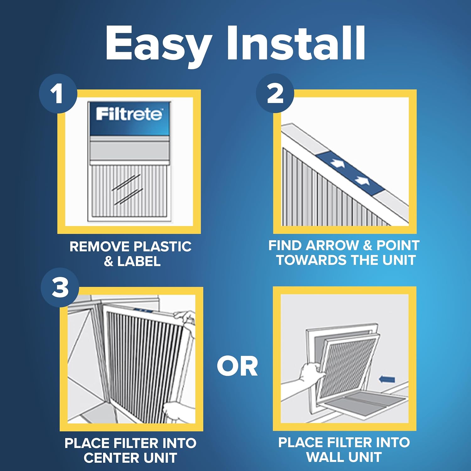 Filtrete 20x25x1 Air Filter MERV 5, 6-Pack AC Furnace HVAC Filters for Home