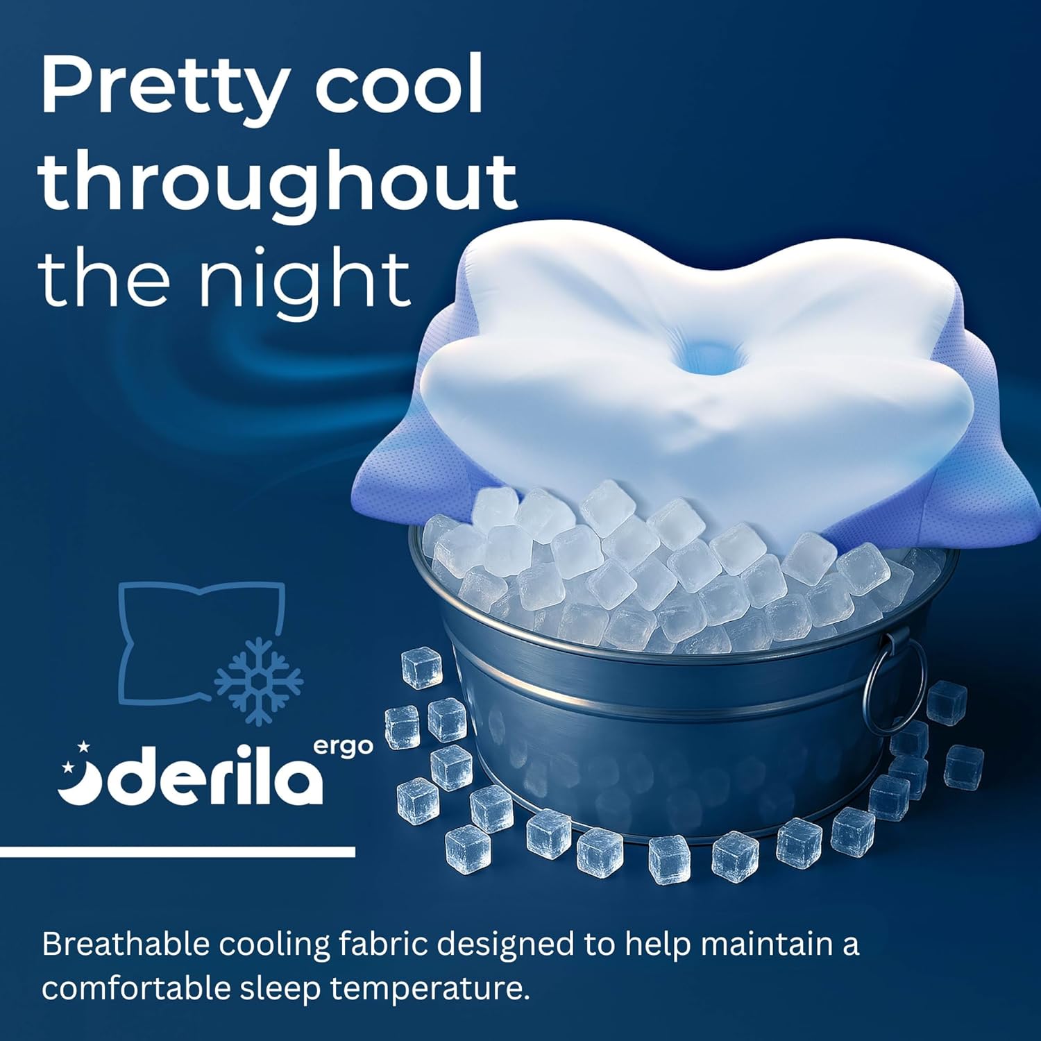 Derila Ergo Cervical Neck Pillow for Sleeping Pillow Contour Memory Foam