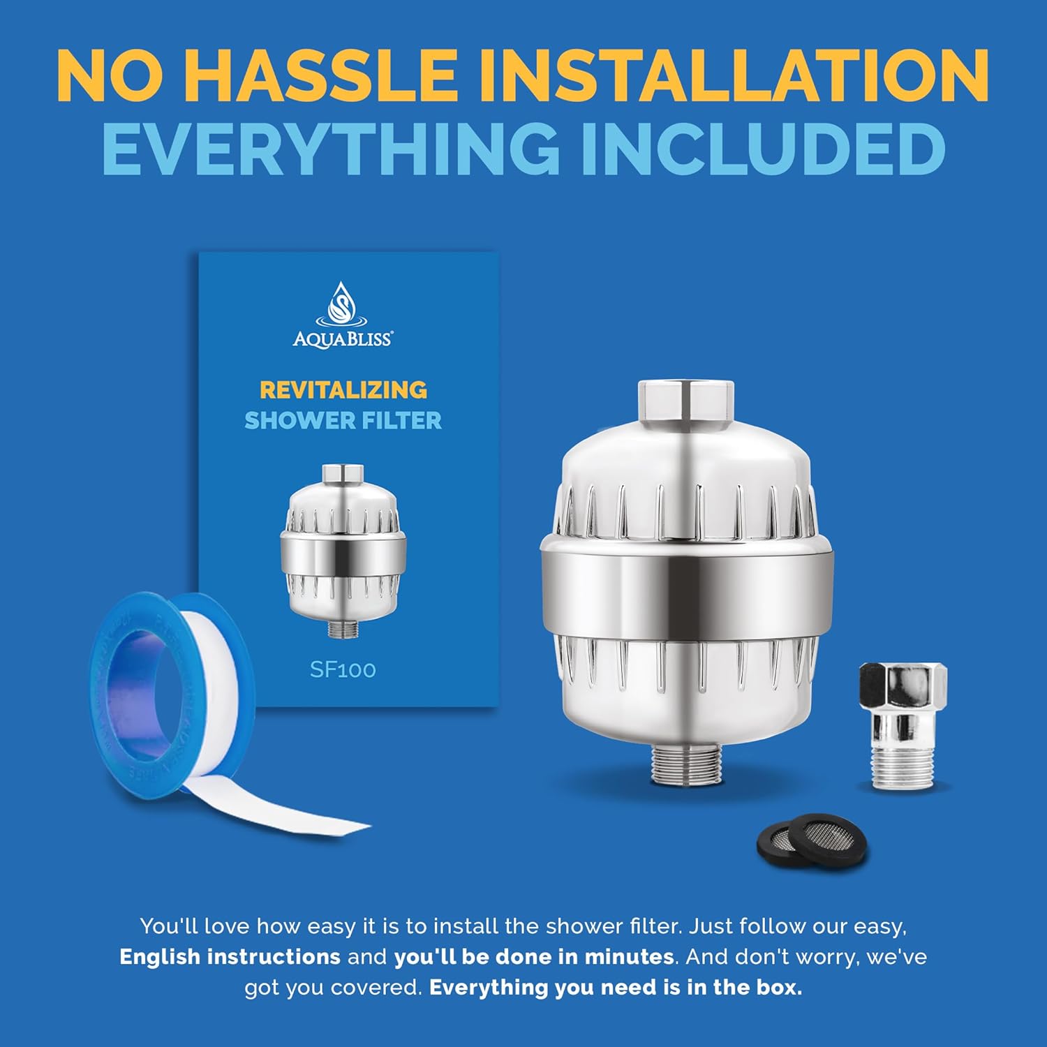AquaBliss High Output Revitalizing Shower Filter - Reduces Dry Itchy Skin