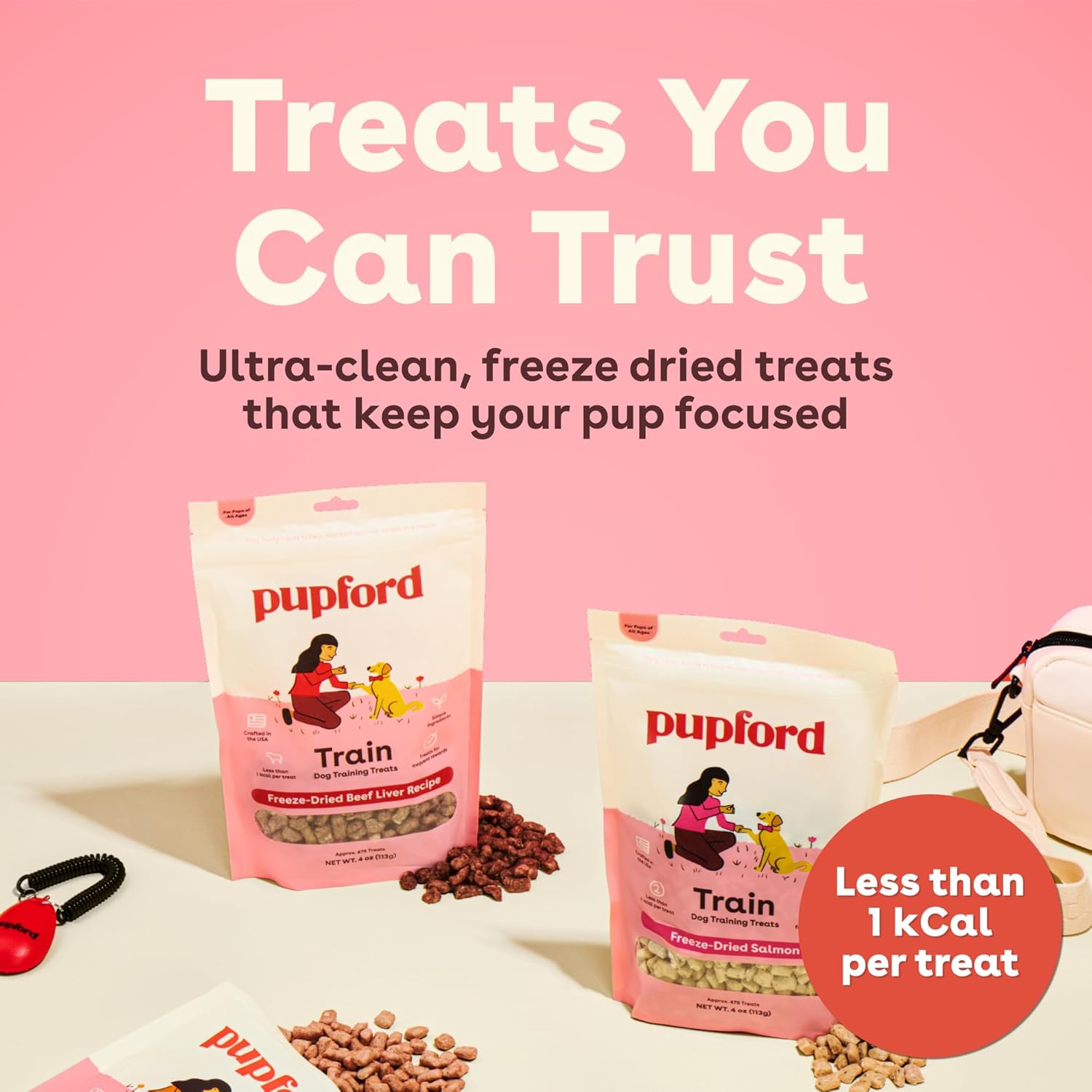 Pupford Freeze Dried Training Treats for Dogs & Puppies, 475+ Three