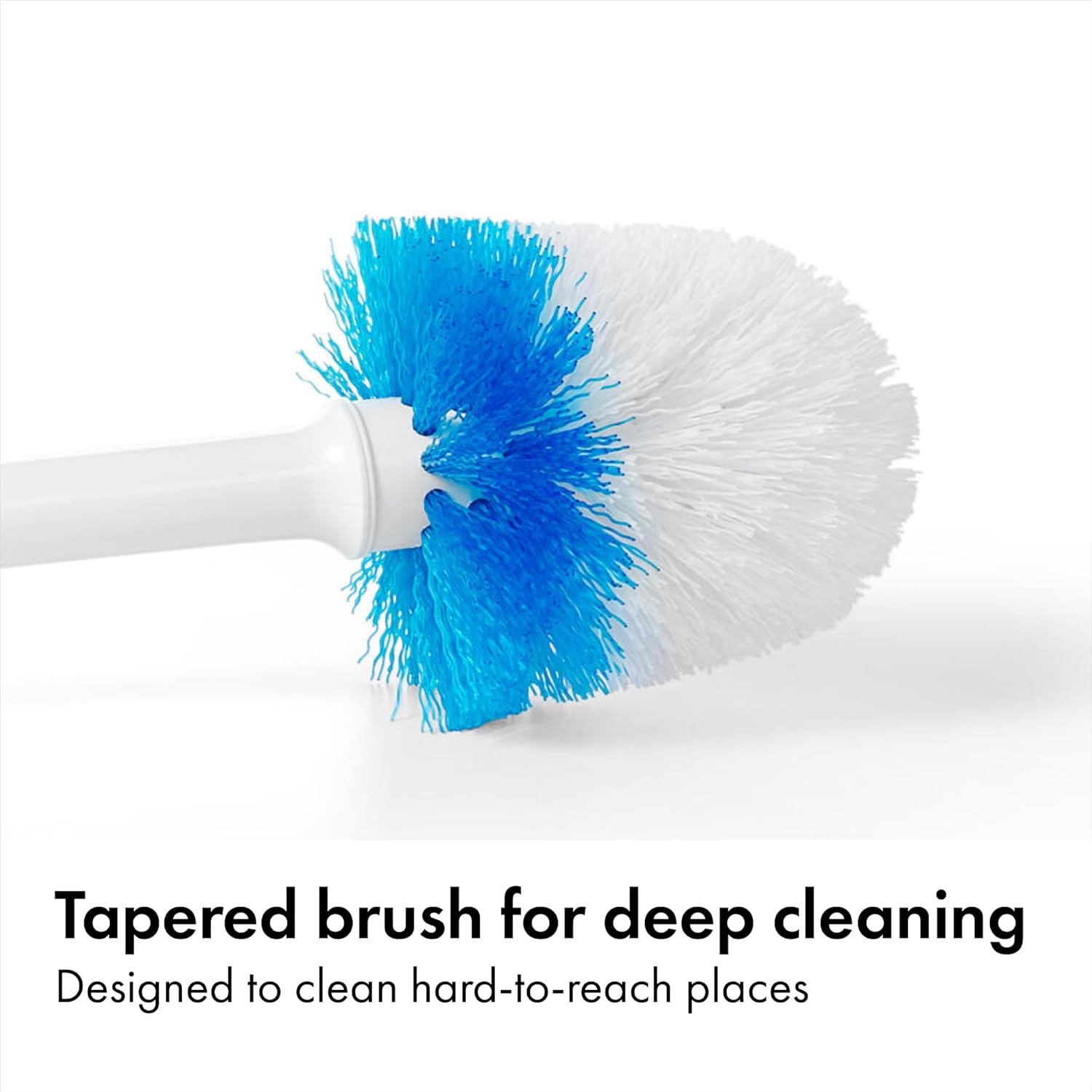 OXO Good Grips Compact Toilet Brush & Canister, Toilet Bowl Brush and Holder