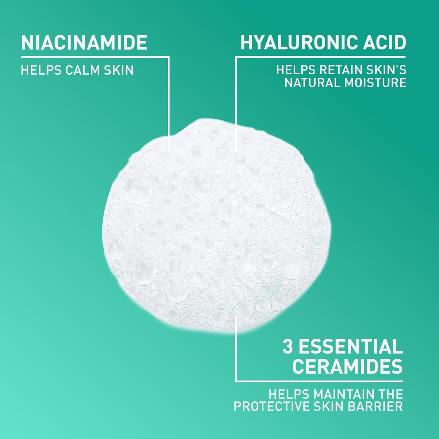 CeraVe Foaming Facial Cleanser, Daily Face Wash for Oily Skin, Hyaluronic