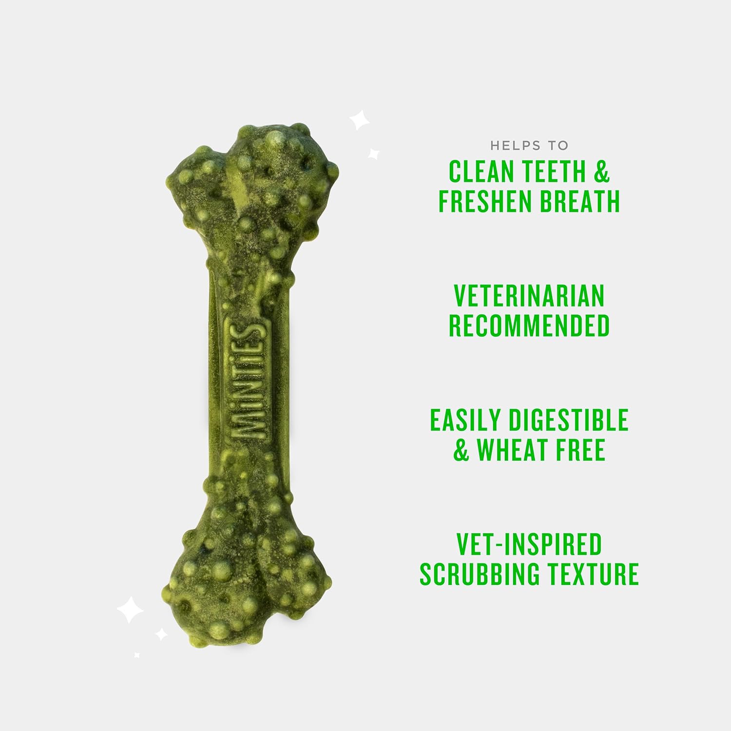 Minties Dog Dental Bone Treats, Tiny/Small Dental Dog Treats, 16 Ounces