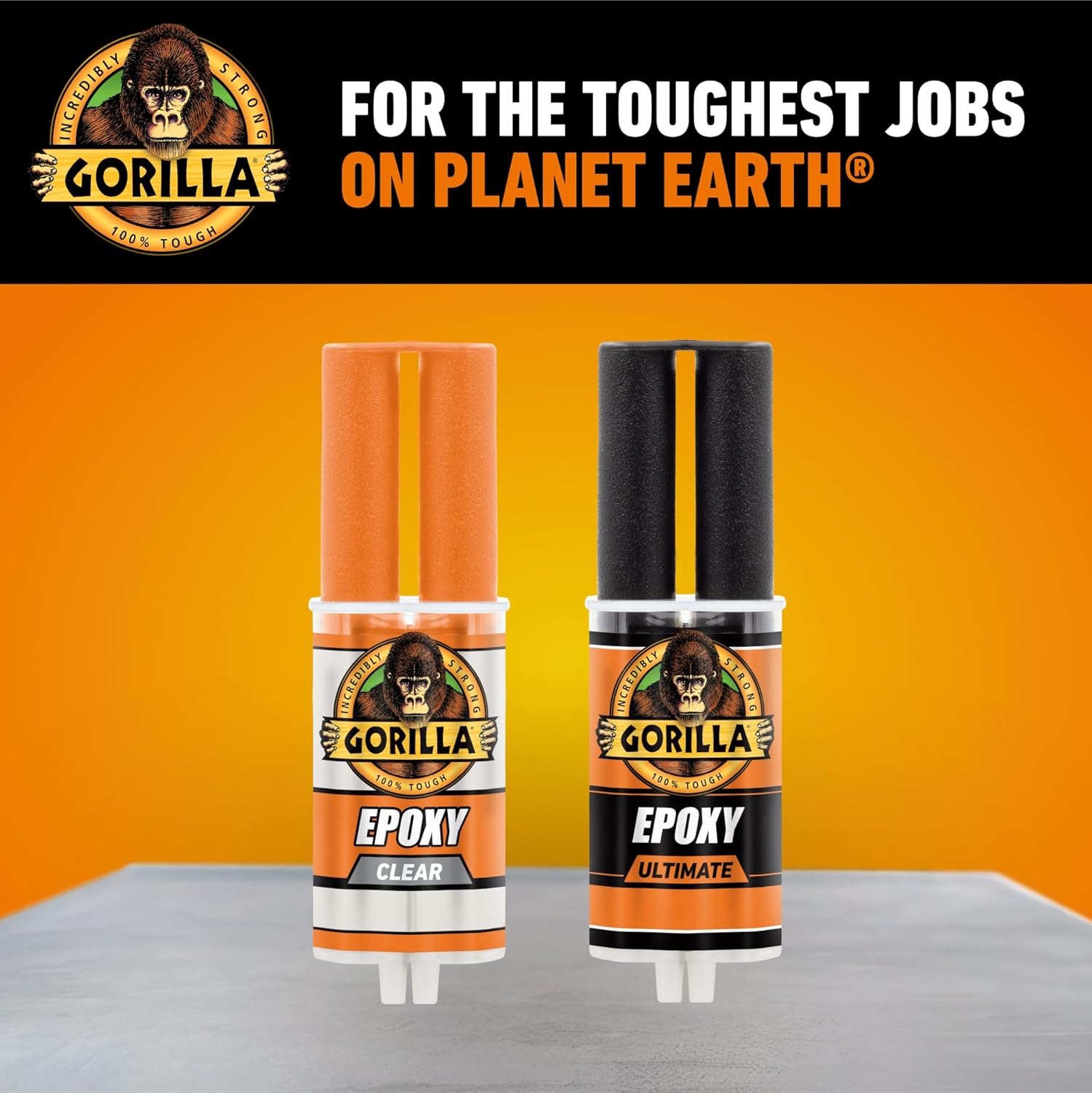 Gorilla 2 Part Epoxy, Clear Epoxy, 0.85 Ounce Syringe (Pack of 1) - 5 Minute