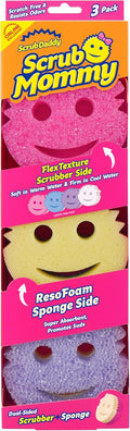 Scrub Daddy Scrub Mommy Sponges - Dish Scrubber + Non-Scratch Cleaning