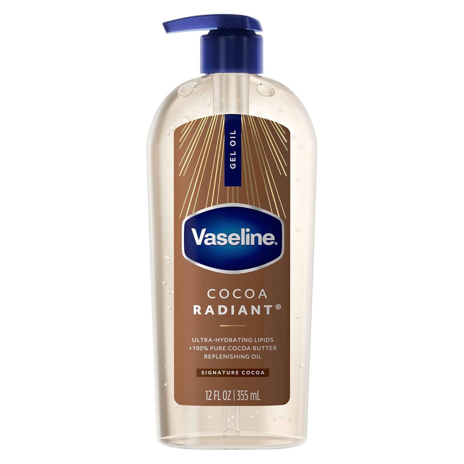 Vaseline Intensive Care Cocoa Radiant Body Gel Oil with 100% Pure Cocoa