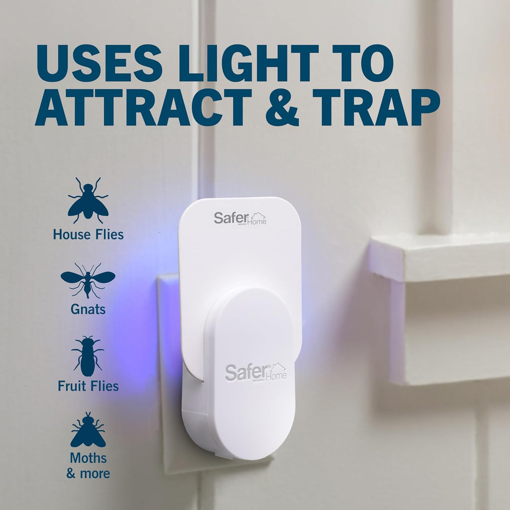 Safer Home Indoor Plug-In Fly Trap - SH502 - Effective Fruit Fly Traps for