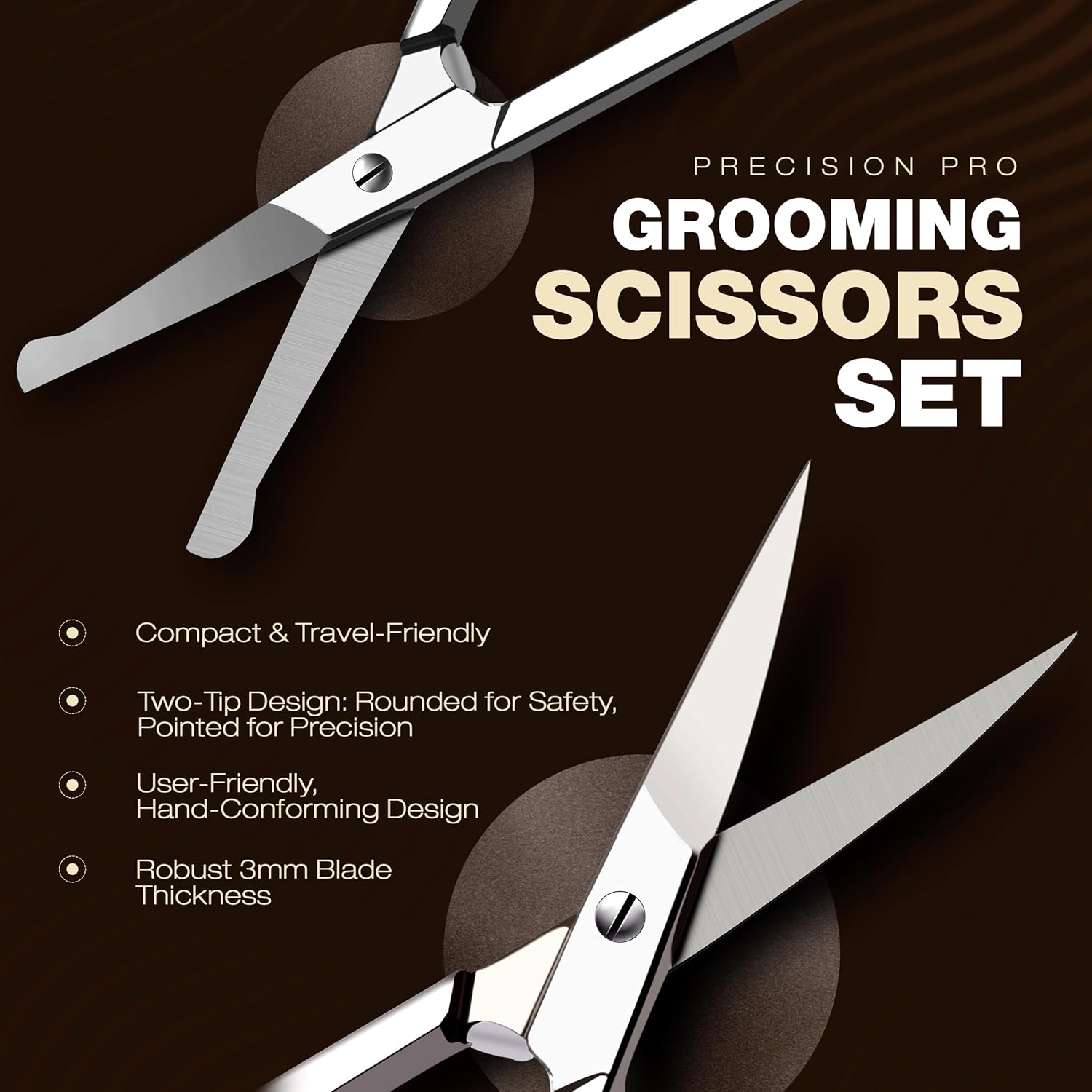 Utopia Care Eyebrow Scissors, Professional Stainless Steel Small Shears for