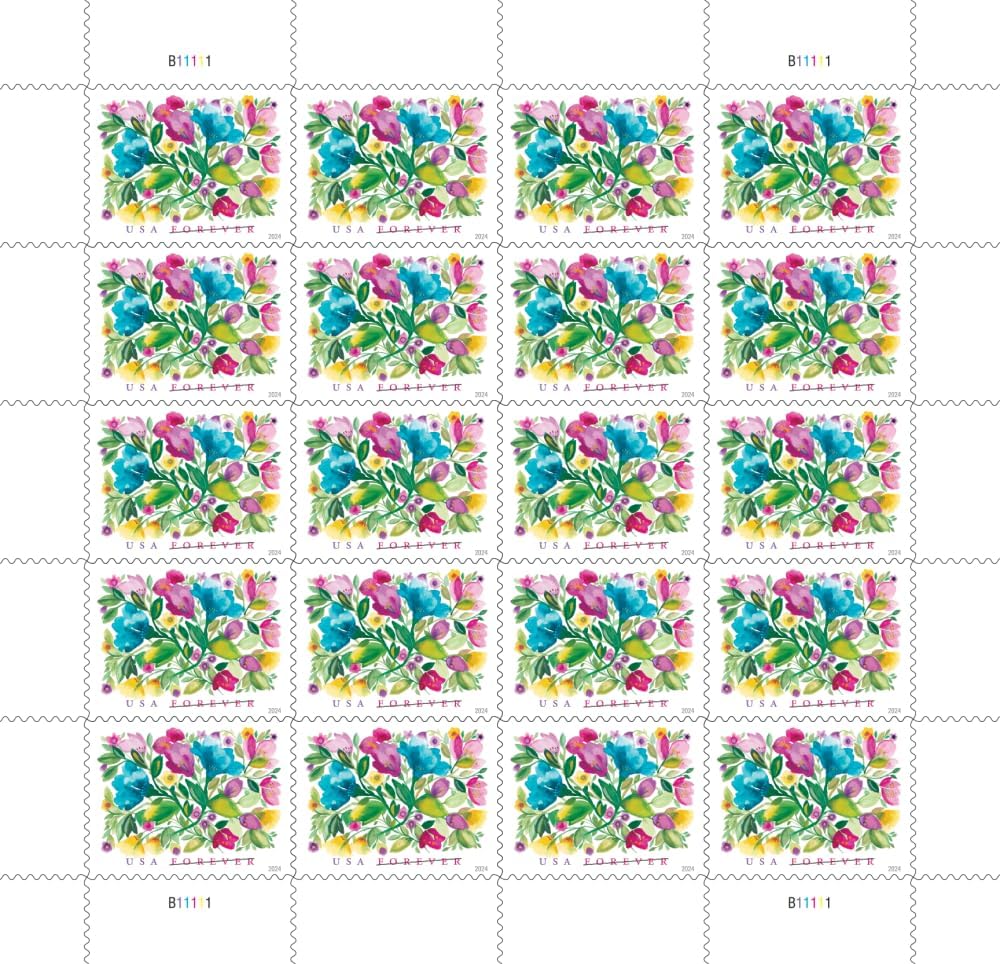 United States Postal Service Celebration Blooms (Sheet of 20) Forever Postage