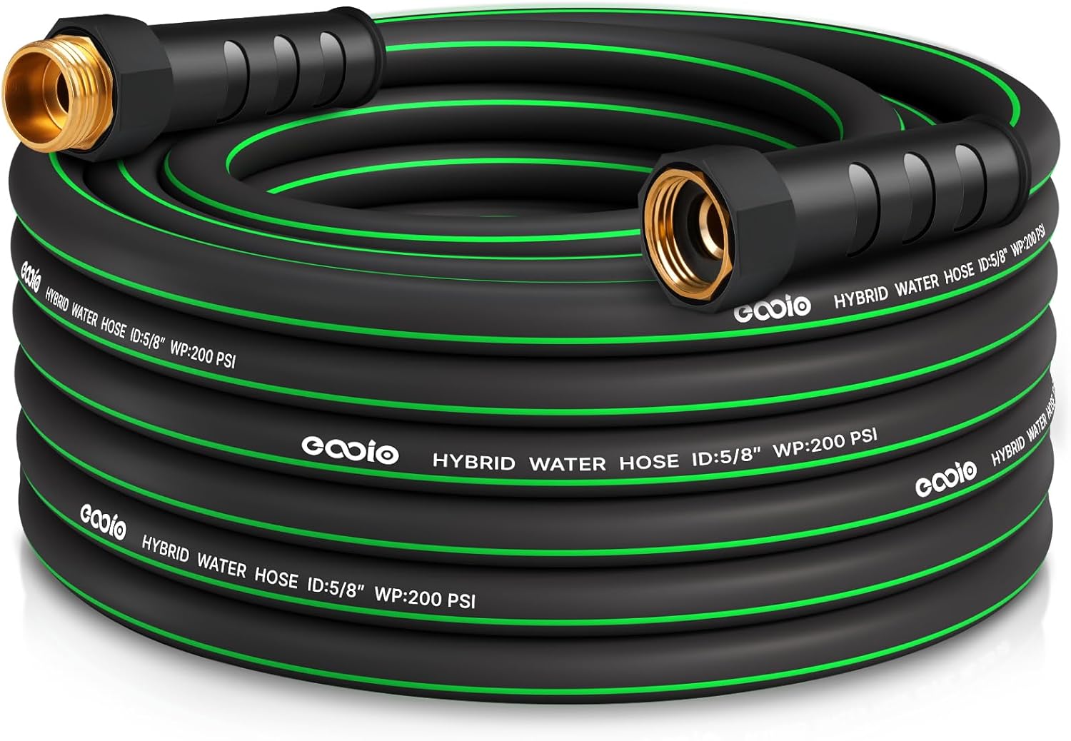 Heavy Duty Garden Hose 25ft, NON-EXPANDABLE Flexible Water Hose, Kink