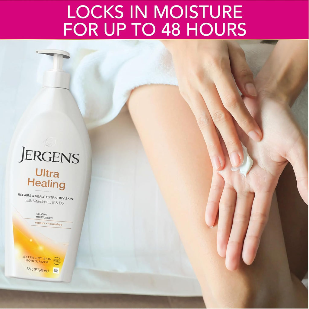Jergens Ultra Healing Dry Skin Lotion, Hand and Body Moisturizer for Quick